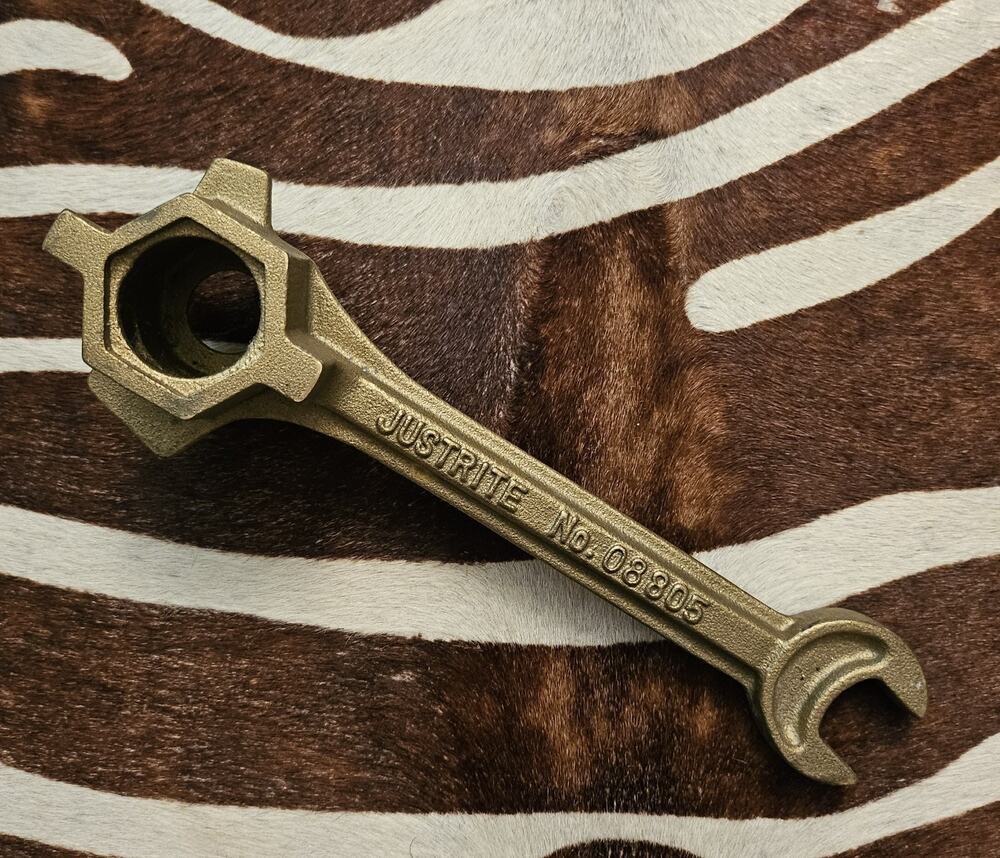 New Justrite 08805 Brass Alloy Drum Bung Wrench